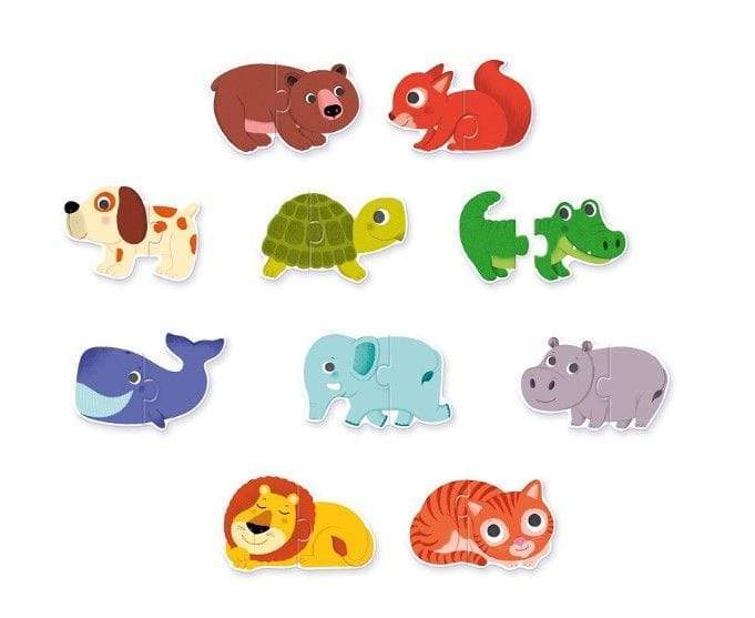 Djeco DJ08147 Animals Duo Puzzle - Wigwam Toys Brighton (5790516543648)
