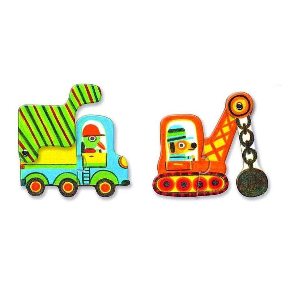 Djeco Articulo Vehicles Puzzle Duo Wigwam Toyshop (1673516318791)