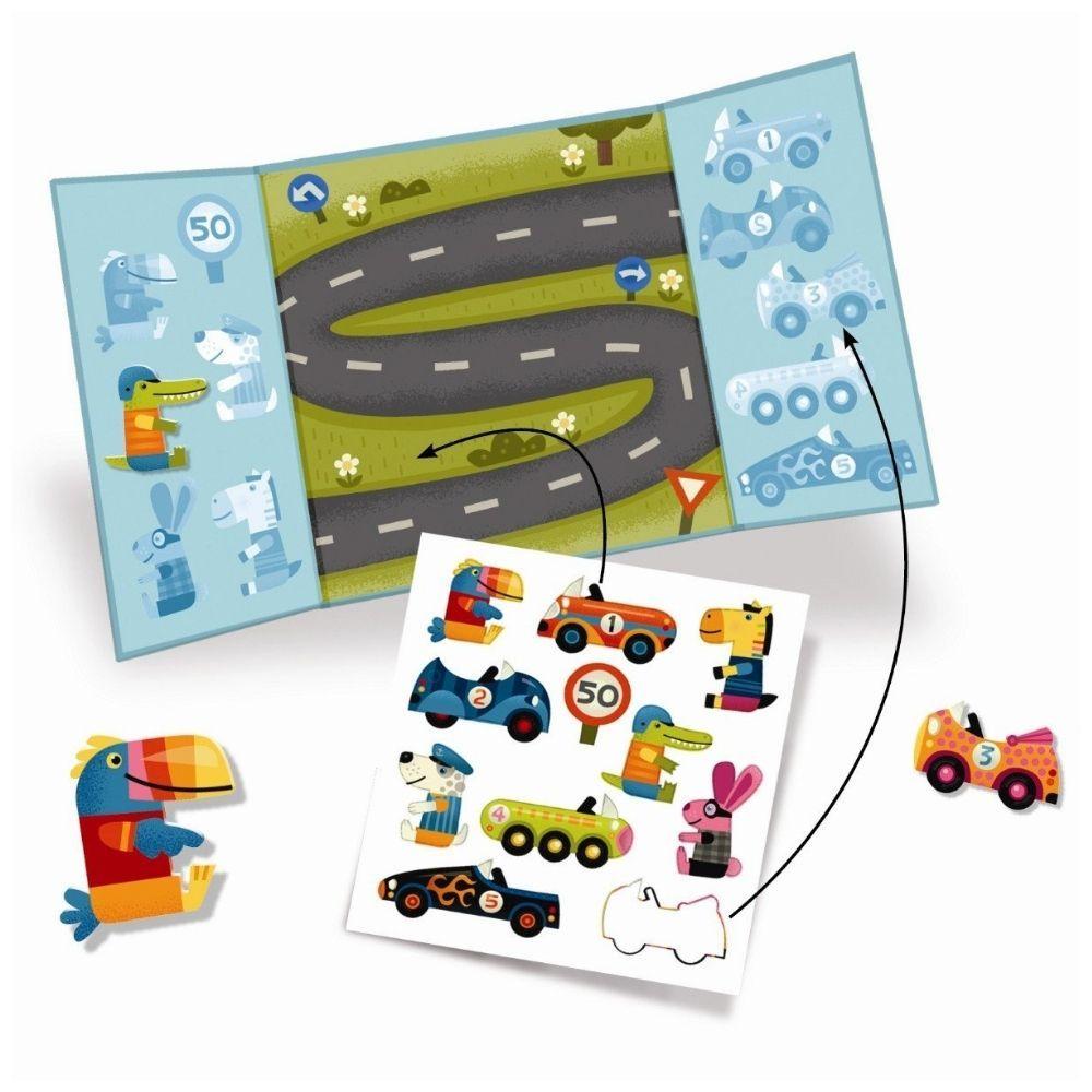 Djeco Arts & Crafts Djeco DJ09073 Create with Stickers Cars (6659639115936)