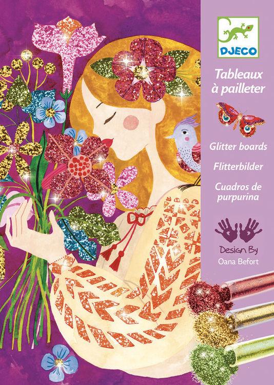 Djeco Arts & Crafts Djeco DJ09508 Glitter Boards The Scent of Flowers (6070664233120)