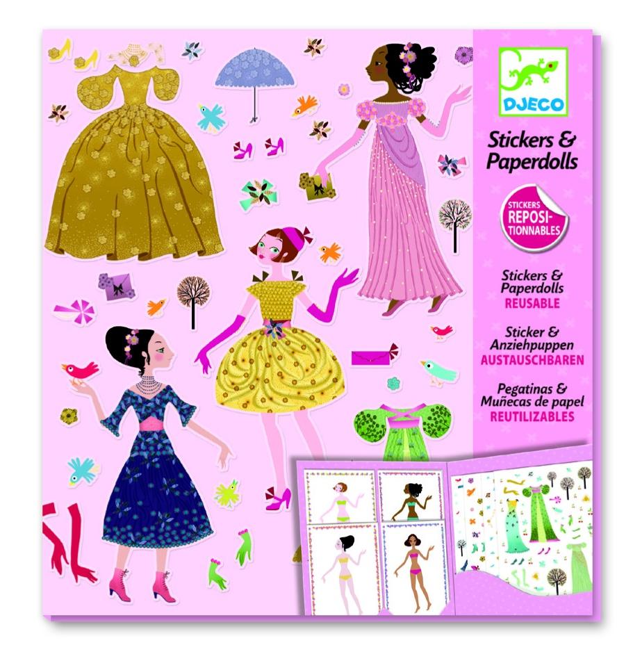 Djeco Arts & Crafts Djeco DJ09690 Paper Dolls - Dresses Through The Seasons (7467079205112)