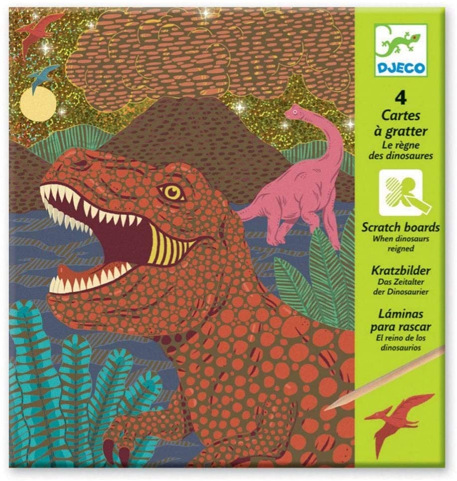 Djeco Arts & Crafts Djeco DJ09726 Scratch Cards When Dinosaurs Reigned (5918136041632)