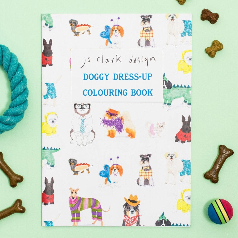 Jo Clark Design Colouring book Doggy Dress-Up Colouring Book (7707558379768)