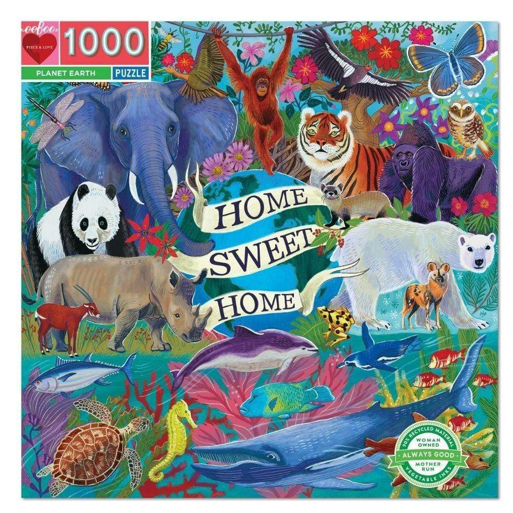 eeBoo Planet Earth Jigsaw 1000 Piece Puzzle - Wigwam Toys Brighton (5772420710560)