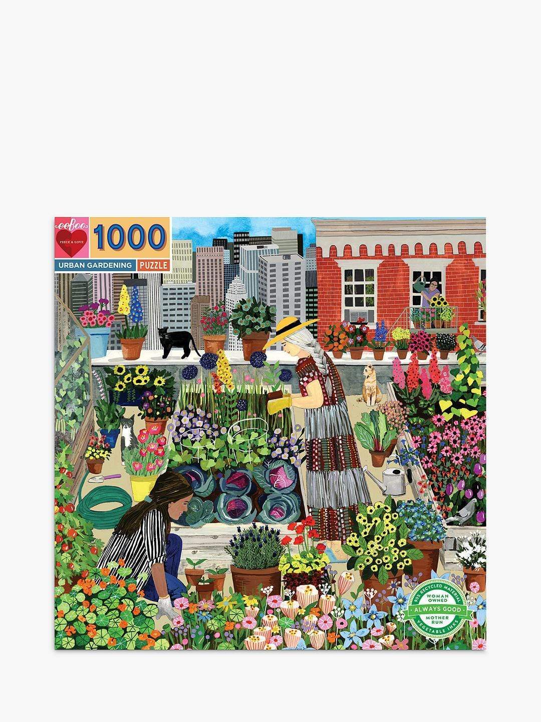 eeBoo Urban Gardening 1000 Piece Puzzle - Wigwam Toys Brighton (5772434210976)