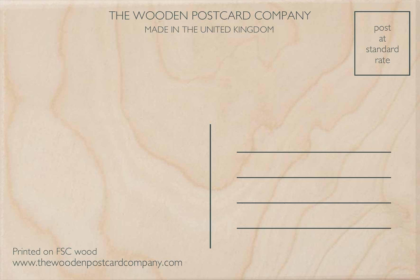 The Wooden Postcard Company Postcard Enchanted Hour Wooden Postcard (7078271582368)