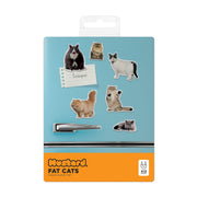 Mustard Fridge Magnets Fat Cats Fridge Magnet Set (7823376482552)