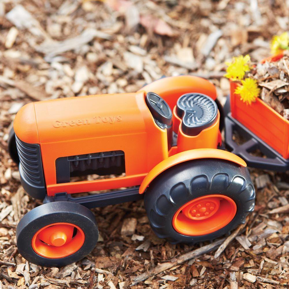 Orange Tractor - Green toys - Wigwam Toys Brighton (5360777199776)