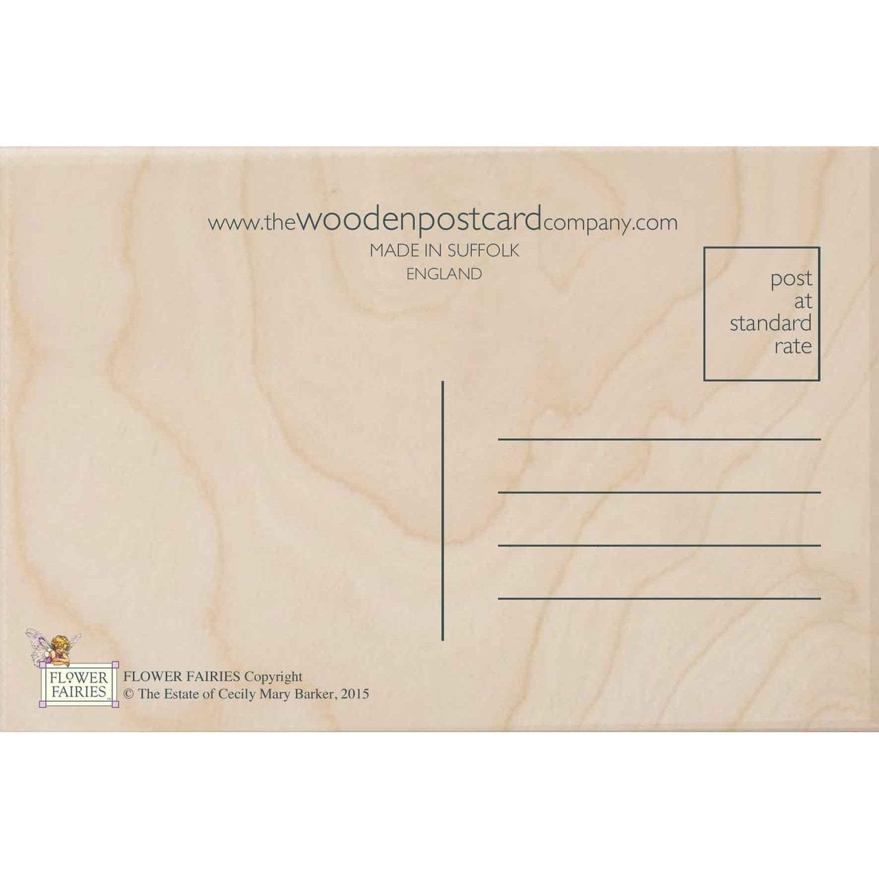 The Wooden Postcard Company Postcard Ground Elder Fairy Wooden Postcard (7069912105120)