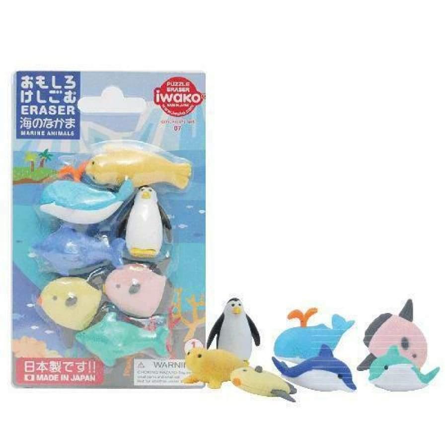 iwako Marine Animals Blister Pack Japanese Erasers - Wigwam Toys Brighton (4640522797194)