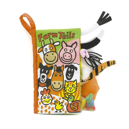 Jellycat Soft cloth book Jellycat Farm Tails Book (7602582225144)
