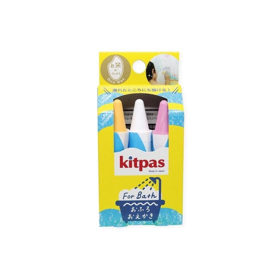 Kitpas Bath Crayons Kitpas for Bath 3 Colours - Yellow, White, Pink (7095455318176)