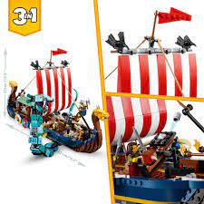 Lego Lego & Construction Toys LEGO 31132 Creator Viking Ship and the Midgard Serpent (7864554619128)