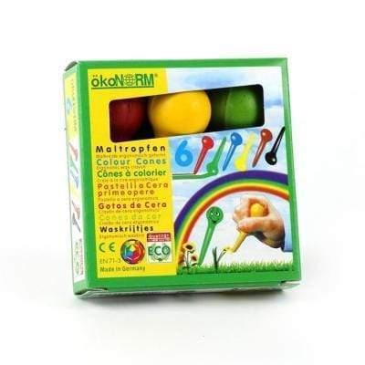 ökoNORM Wax Colour Cones - Wigwam Toys Brighton (5742927773856)