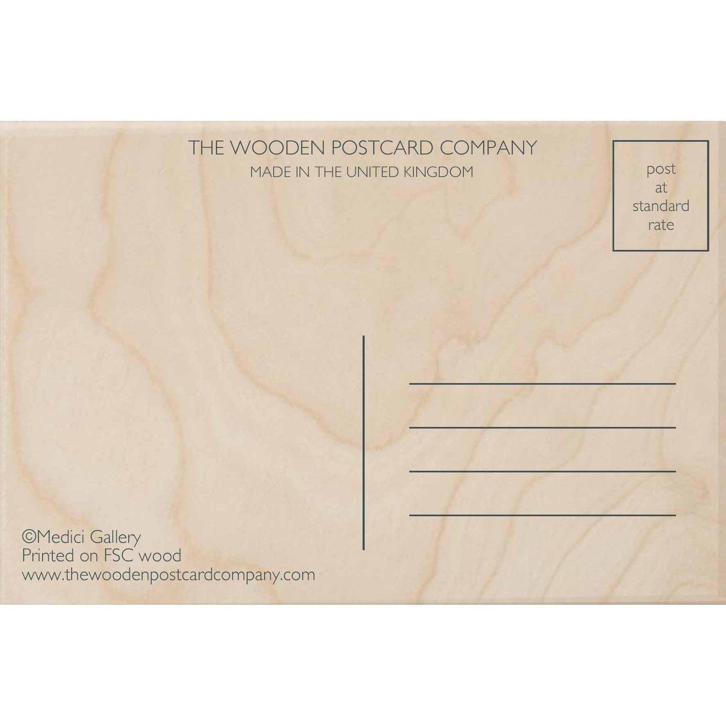 The Wooden Postcard Company Postcard Parachuting Birthday Wooden Postcard (7077665996960)