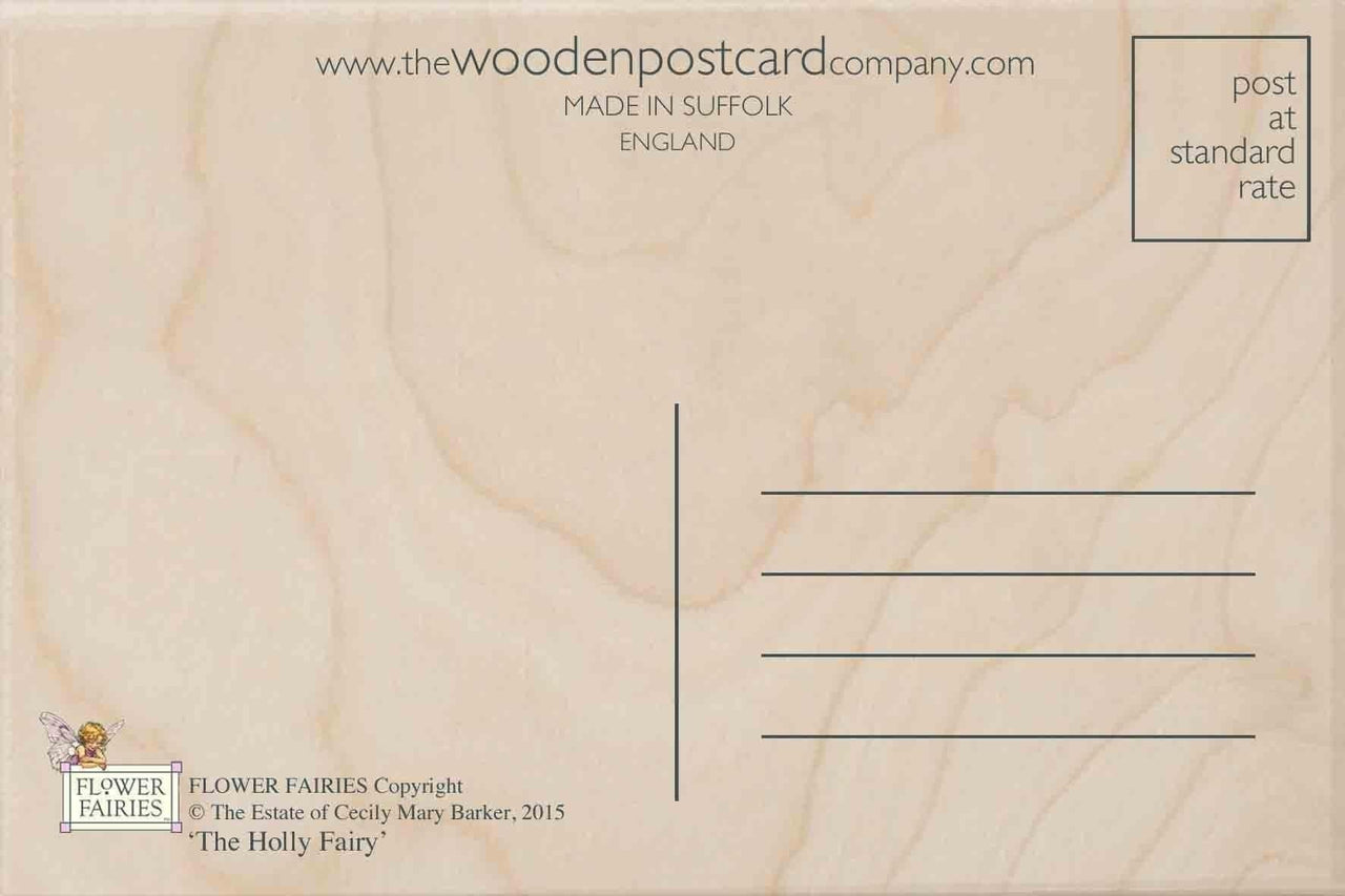 The Wooden Postcard Company Postcard Pink Fairies Wooden Postcard (7069888905376)