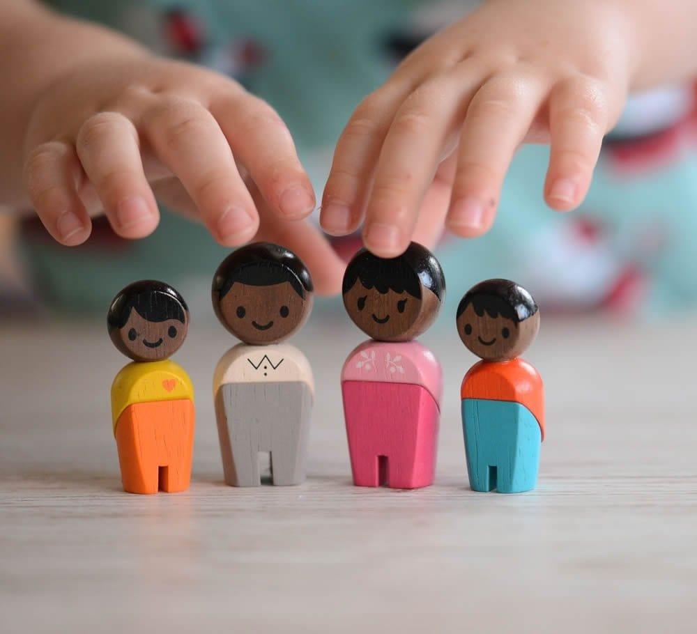 Plan Toys Wooden toy Plan Toys Afro-American Family (7656455209208)