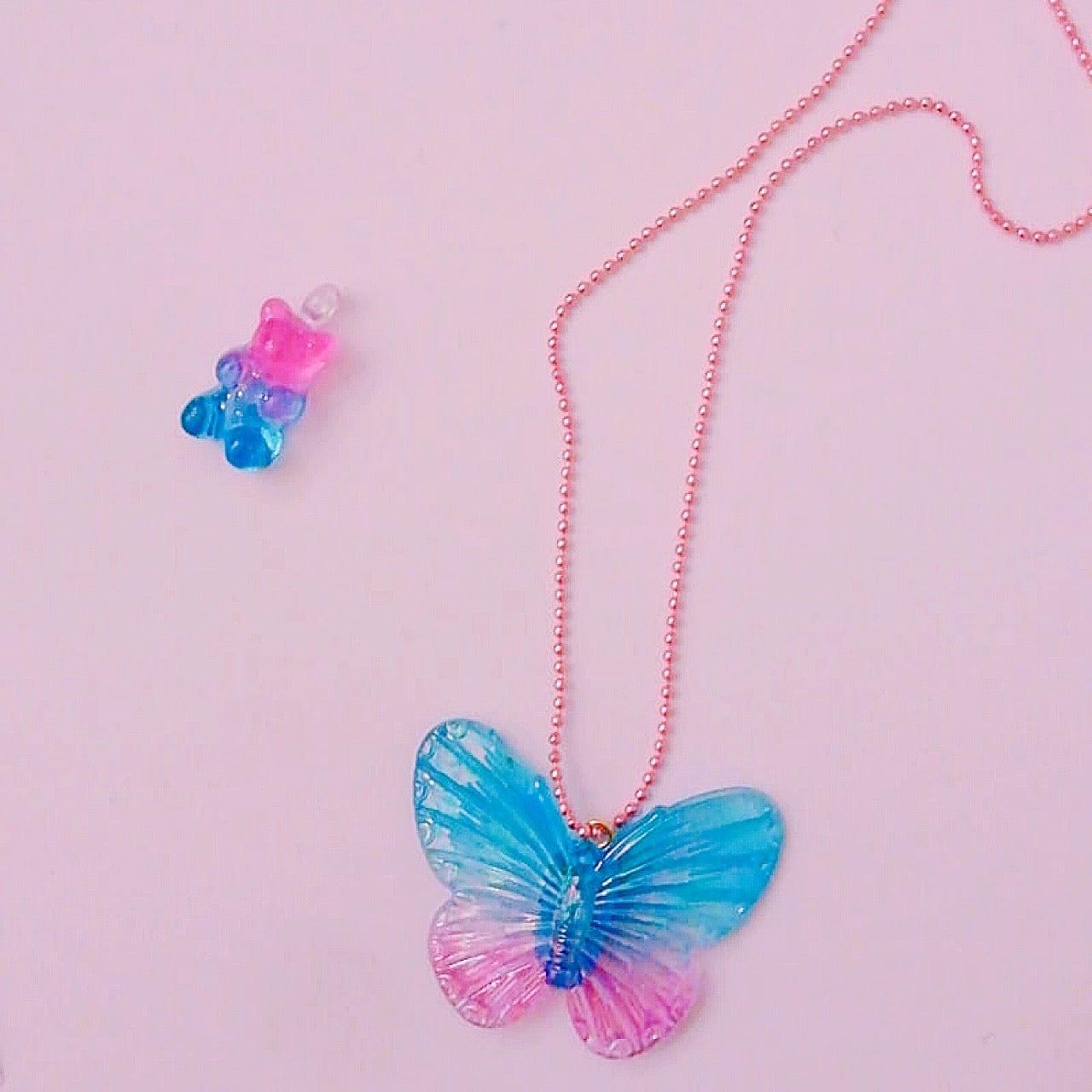 Pop Cutie Necklaces Pop Cutie Ombre Butterfly Necklaces (7560608022776)