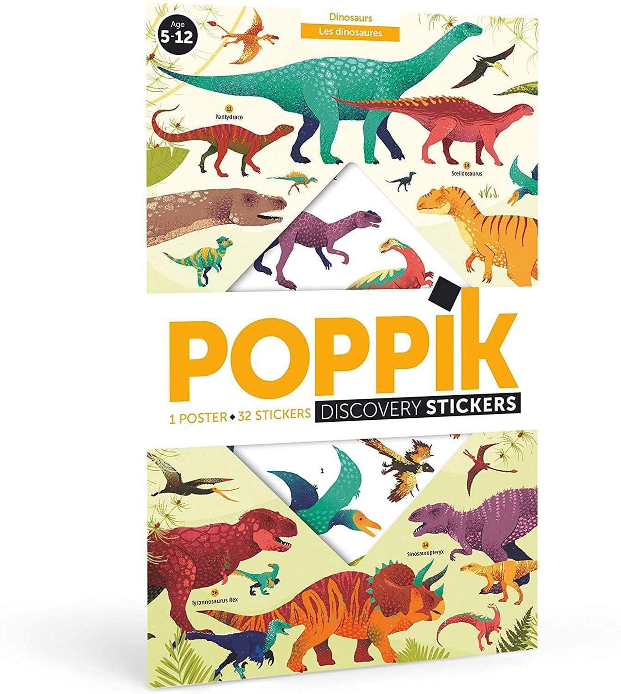 Poppik Discovery Stickers Dinosaurs - Wigwam Toys Brighton (5423783968928)