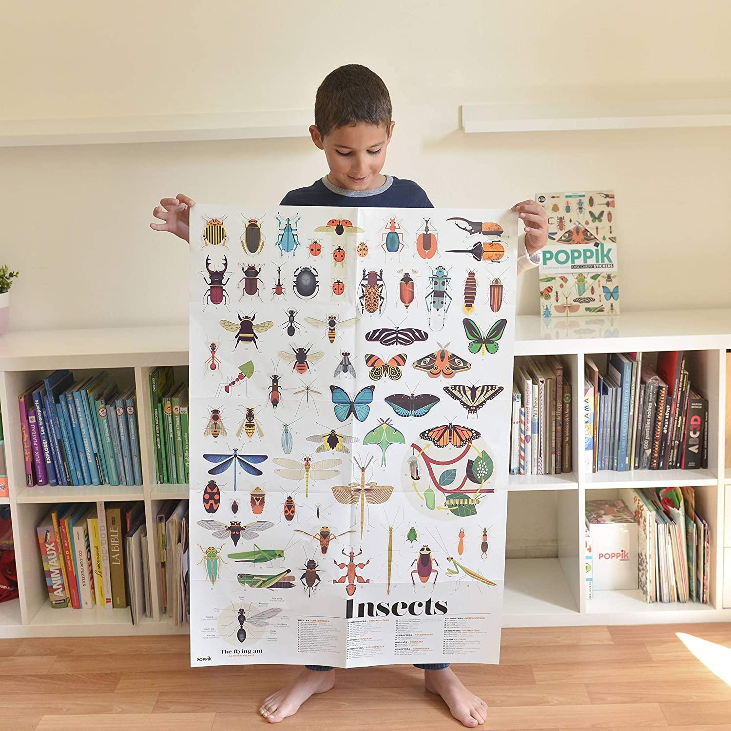 Poppik Discovery Stickers Insects - Wigwam Toys Brighton (5423765192864)
