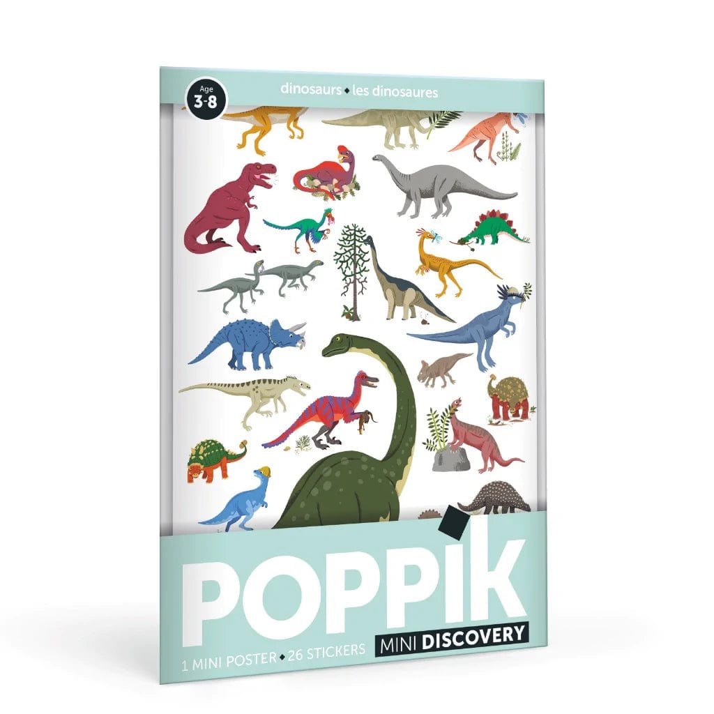 Poppik Stickers Poppik Mini Discovery Stickers Dinosaurs (7829988704504)