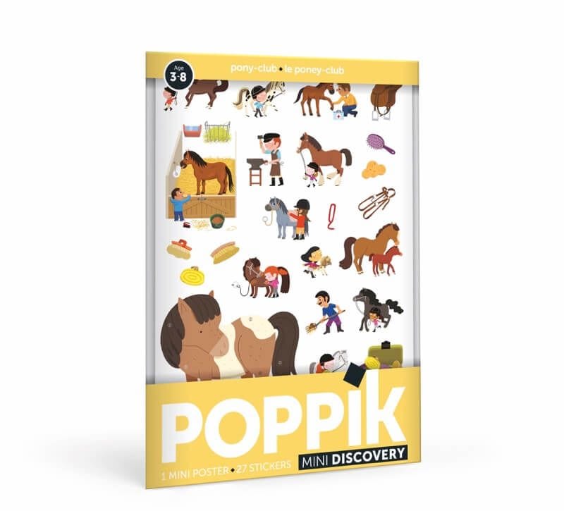 Poppik Stickers Poppik Mini Discovery Stickers Pony Club (7829923463416)