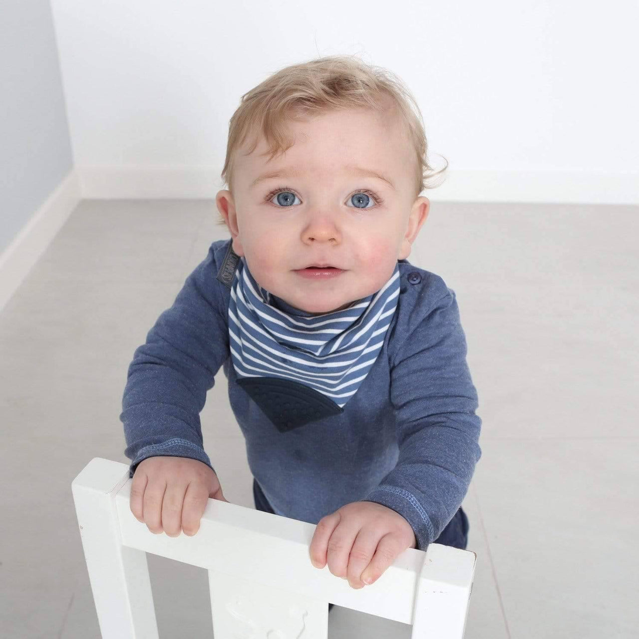 Cheeky Chompers Teething Toy Preppy Stripes Neckerchew (7563683660024)