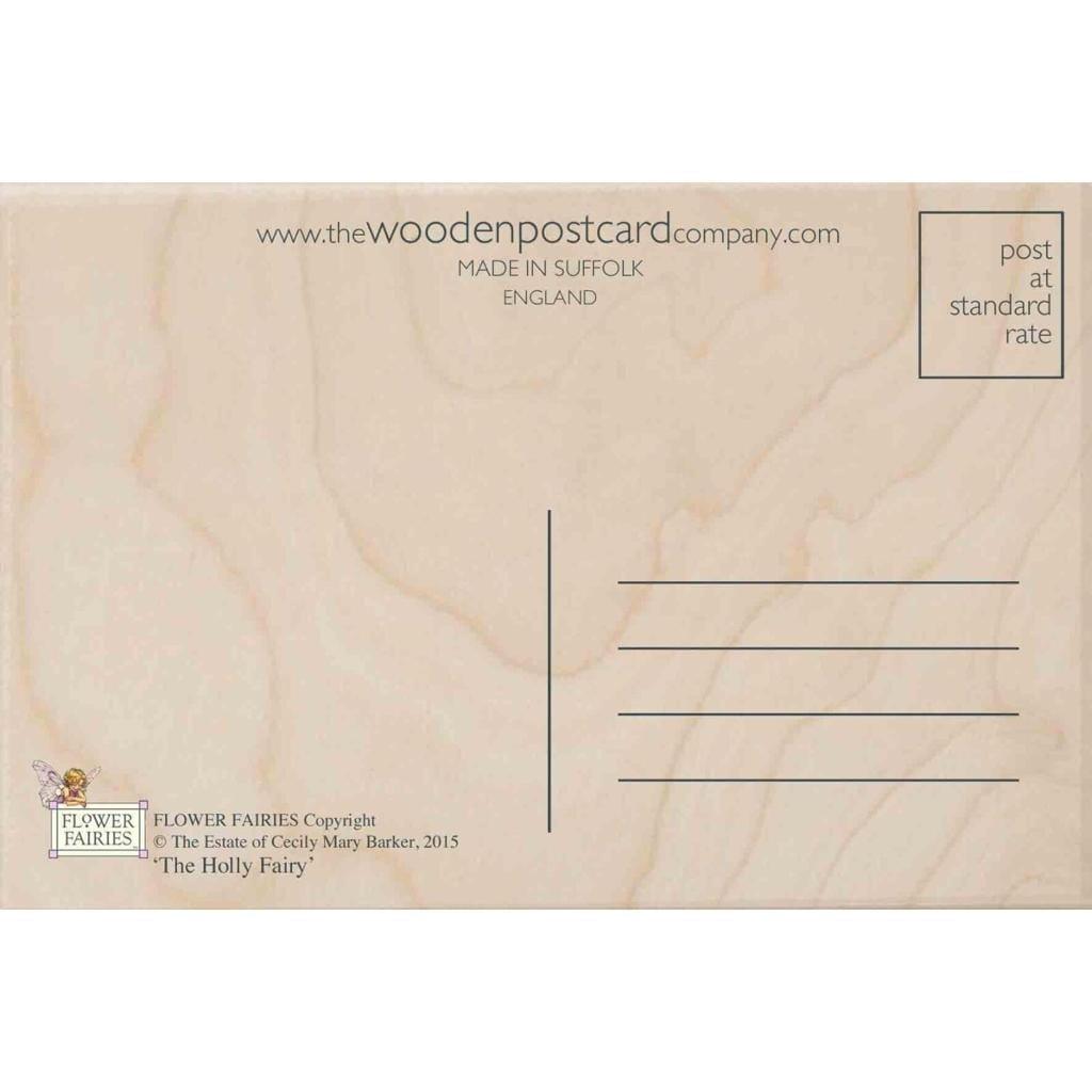 The Wooden Postcard Company Postcard Rose Fairy Wooden Postcard (6689007075488)