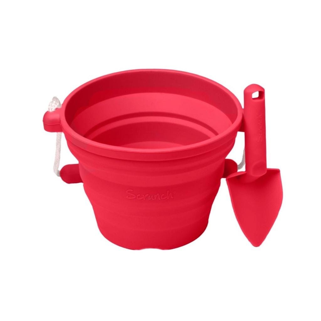 Scrunch Toys Seedling Pot Scrunch Seedling Pot with Trowel Strawberry Red (7811772154104)