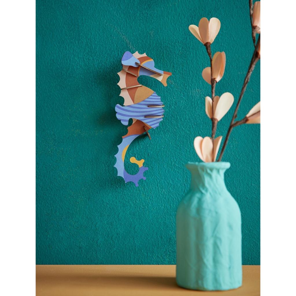 studio ROOF 3D Model Kit studio ROOF Blue Ringlet Seahorse Wall Decor (7830623060216)