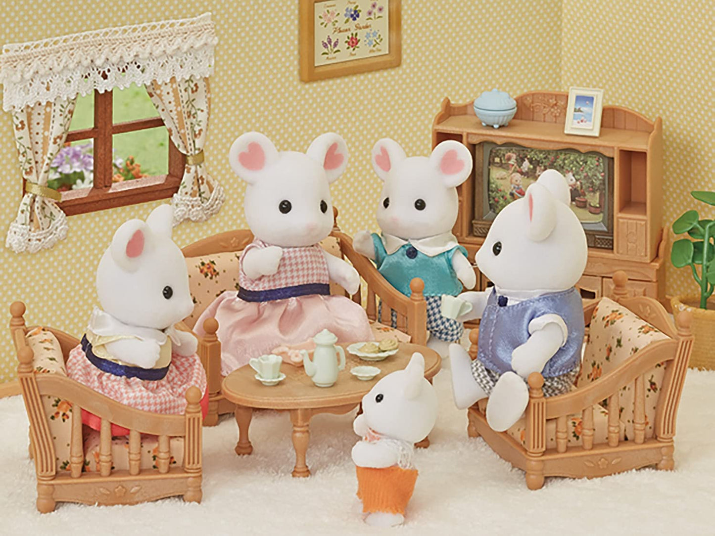 Sylvanian Families Marshmallow Mouse Family - Wigwam Toys Brighton (5764694245536)