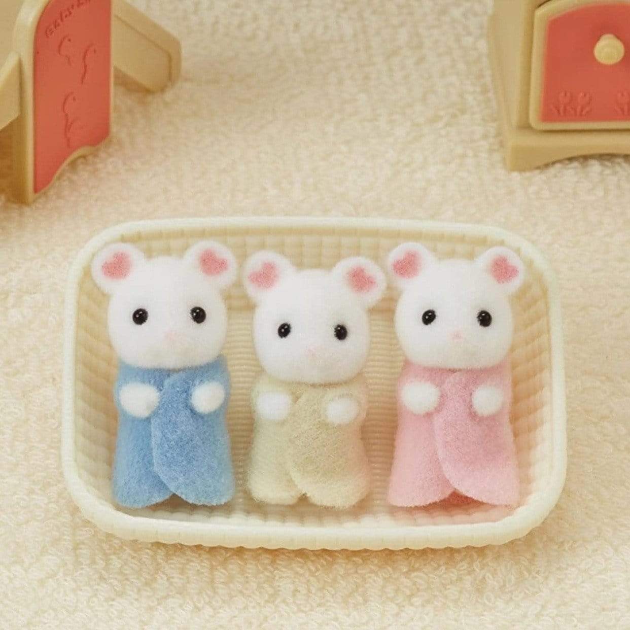 Sylvanian Families Marshmallow Mouse Triplets - Wigwam Toys Brighton (1894875660359)