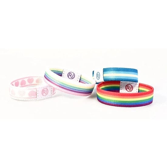 Ratatam! Bracelet White and Pink Little Hearts Elastic Bracelet (7863896146168)